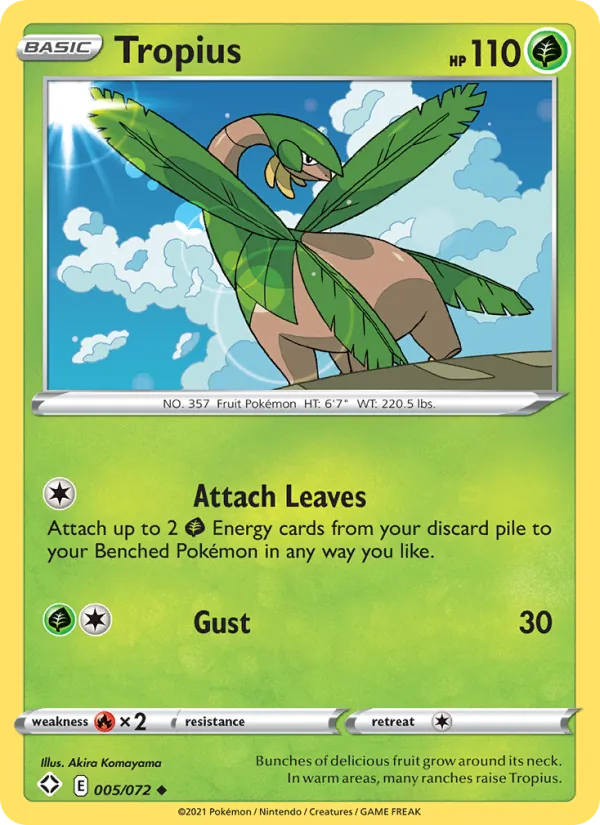 Tropius Shining Fates 5/72