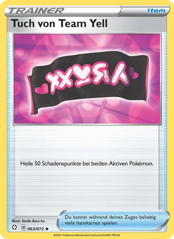 Tuch von Team Yell Glänzendes Schicksal 63/72