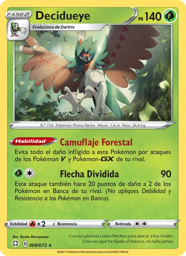 Decidueye Destinos Brillantes 8/72
