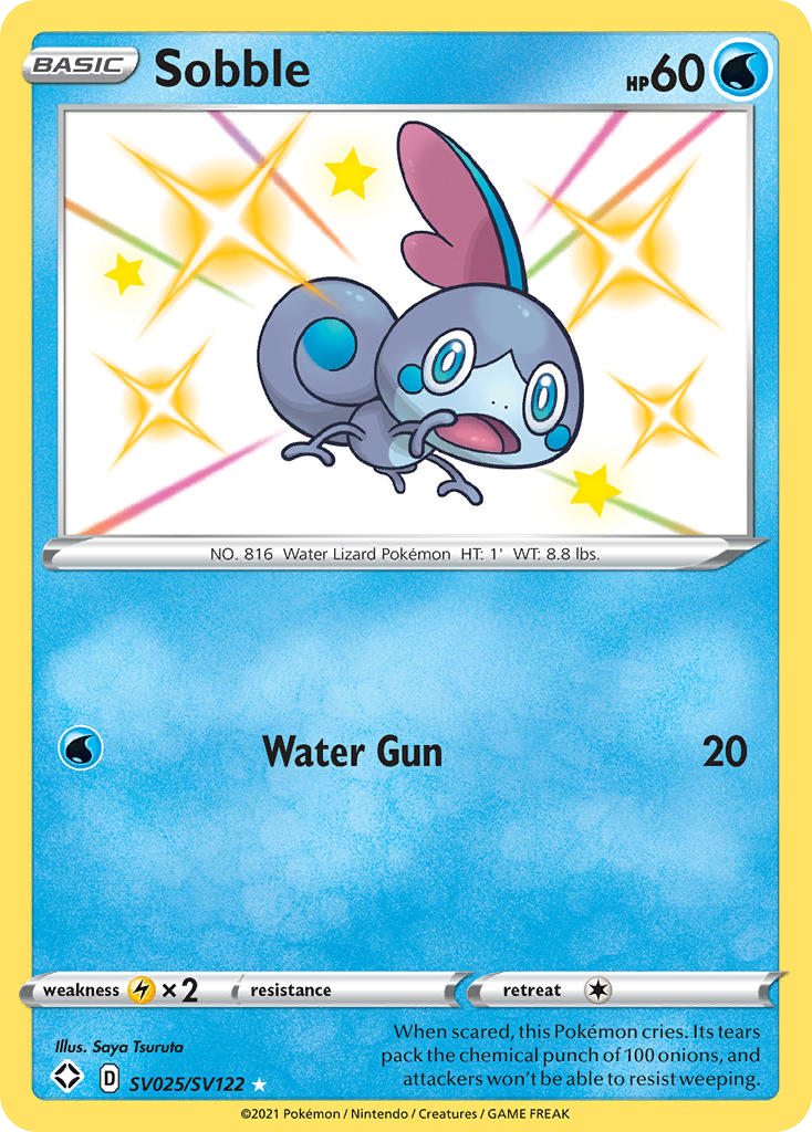 Sobble Shining Fates Shiny Vault SV025/122