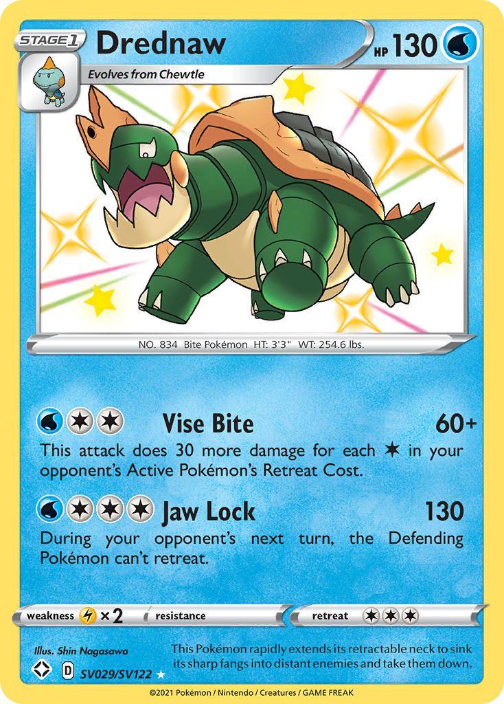 Drednaw Shining Fates Shiny Vault SV029/122