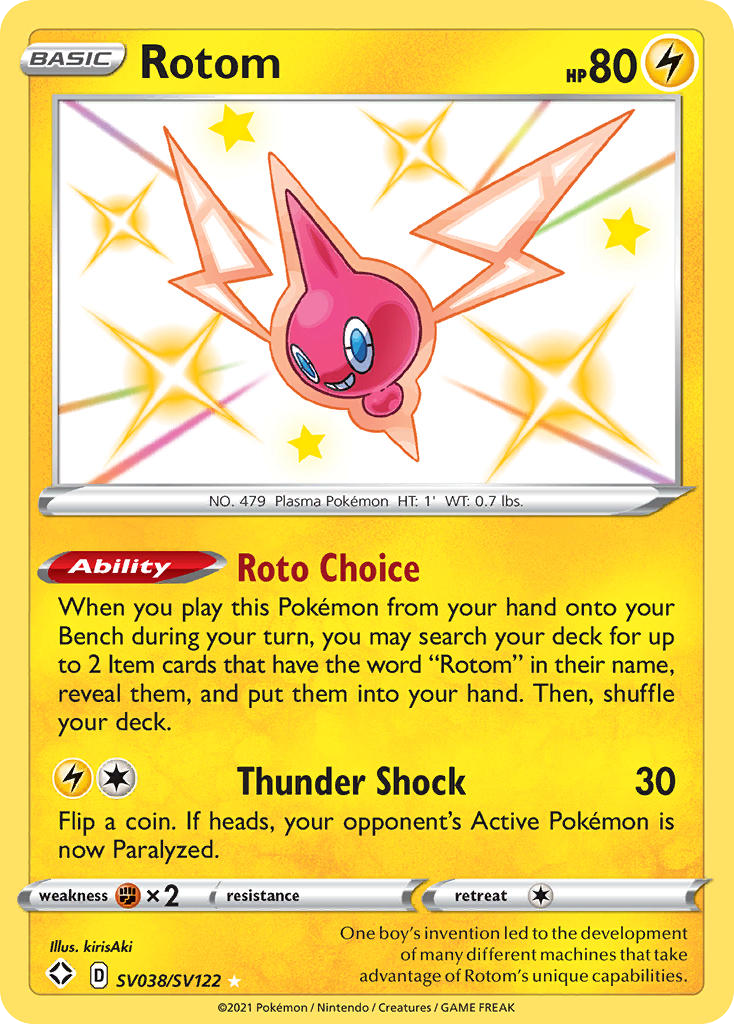 Rotom Destino Splendente Tesoro Lucente SV038/122