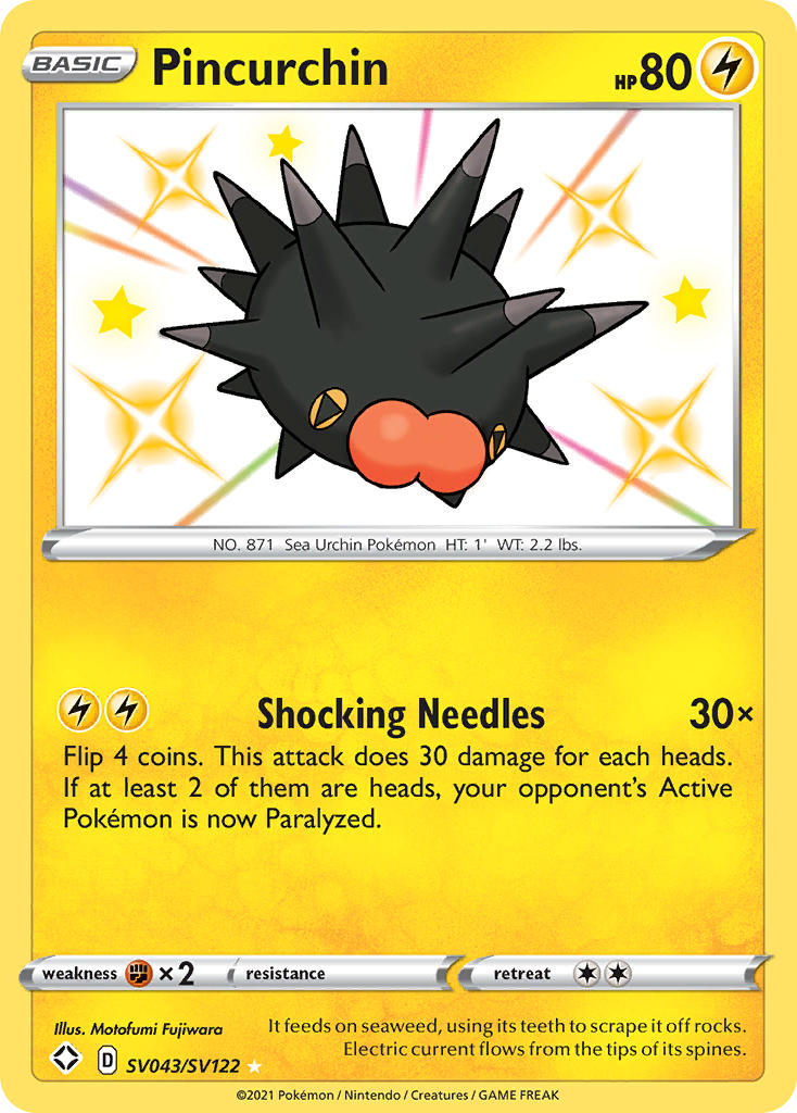 Pincurchin Shining Fates Shiny Vault SV043/122