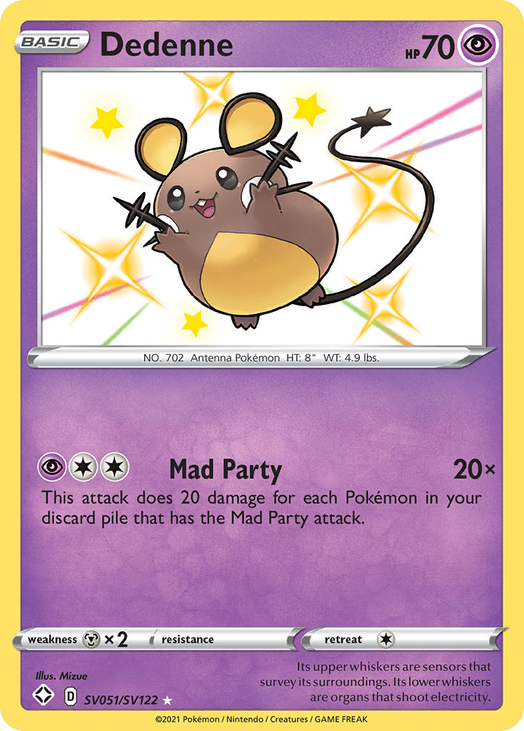 Dedenne Shining Fates Shiny Vault SV051/122