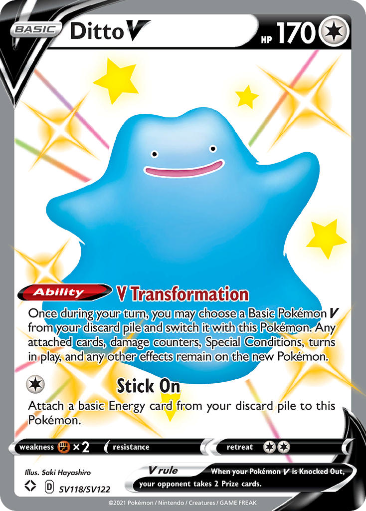 Ditto V Destino Splendente Tesoro Lucente SV118/122