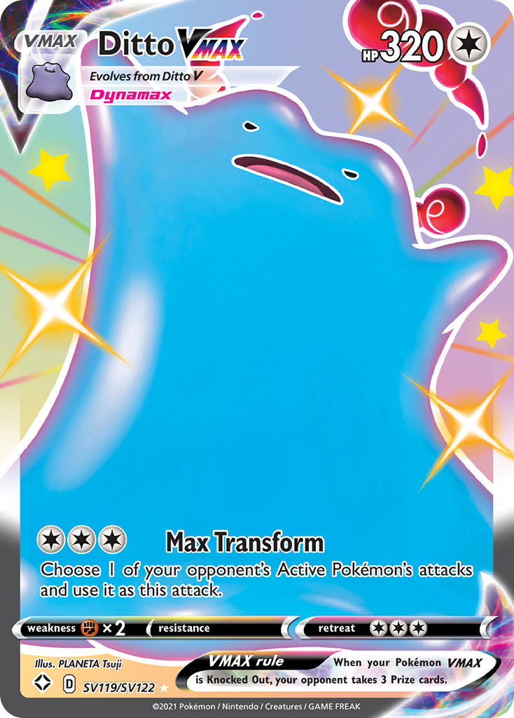 Ditto VMAX Shining Fates Shiny Vault SV119/122