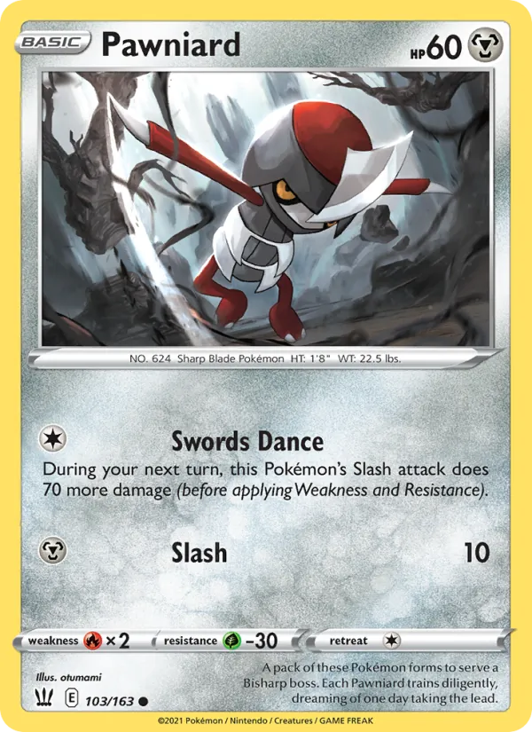 Pawniard Battle Styles 103/163