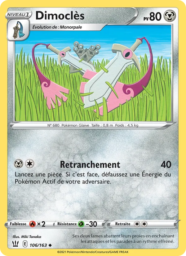 Dimoclès Styles de combat 106/163