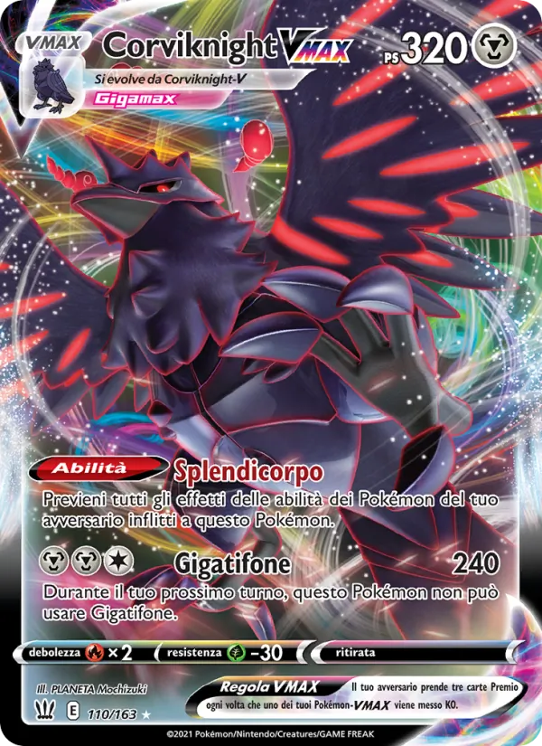 Corviknight VMAX Stili di Lotta 110/163