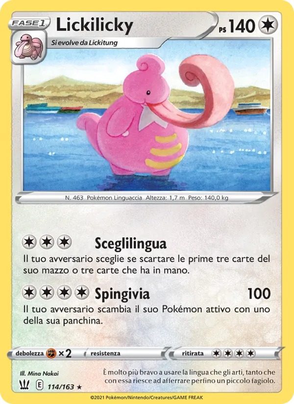 Lickilicky Stili di Lotta 114/163
