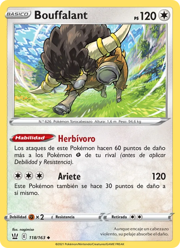 Bouffalant Estilos de Combate 118/163