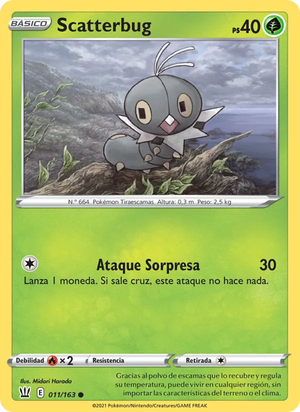 Scatterbug Estilos de Combate 11/163