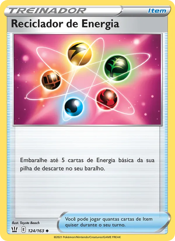 Reciclador de Energia Estilos de Batalha 124/163