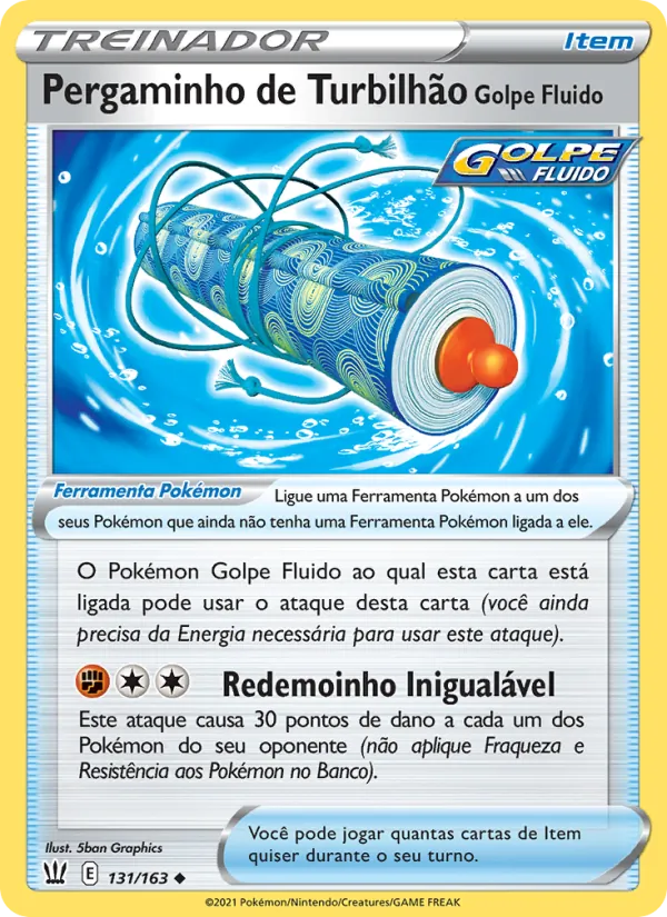 Pergaminho de Turbilhão Golpe Fluido Estilos de Batalha 131/163