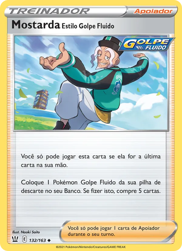Mostarda Estilo Golpe Fluido Estilos de Batalha 132/163