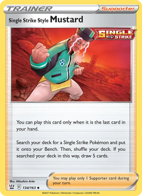 Single Strike Style Mustard Battle Styles 134/163