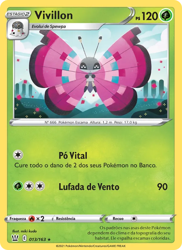 Vivillon Estilos de Batalha 13/163