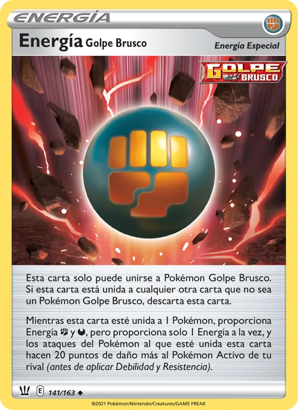 Energía Golpe Brusco Estilos de Combate 141/163