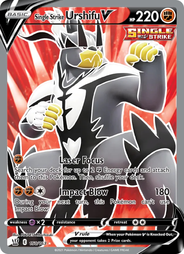 Single Strike Urshifu V Battle Styles 150/163