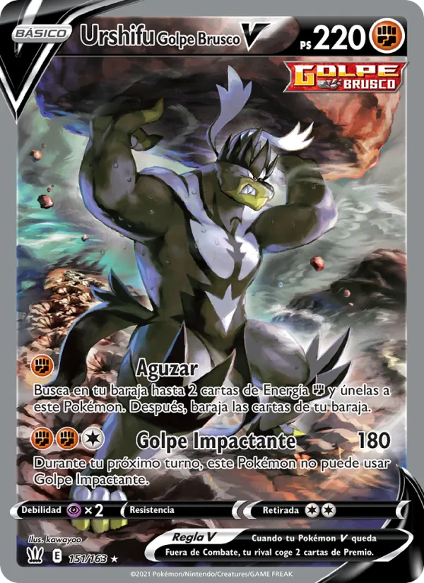 Urshifu Golpe Brusco V Estilos de Combate 151/163