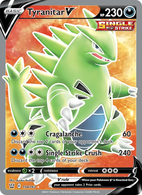 Tyranitar V Battle Styles 154/163