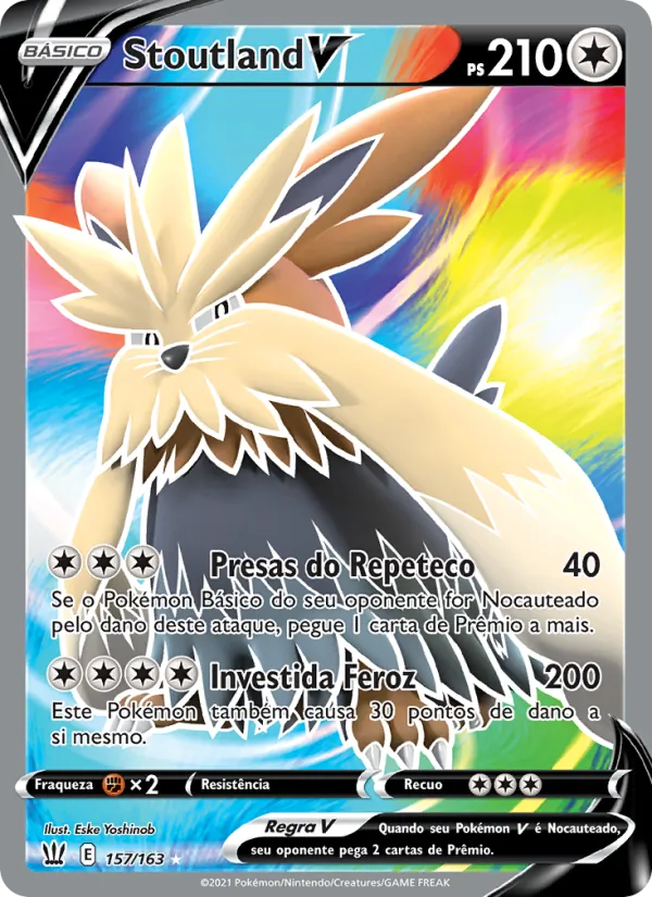 Stoutland V Estilos de Batalha 157/163