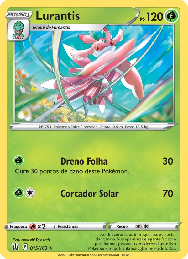Lurantis Estilos de Batalha 15/163