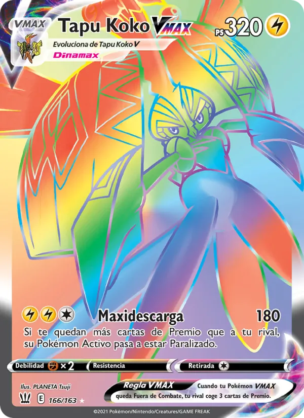 Tapu Koko VMAX Estilos de Combate 166/163
