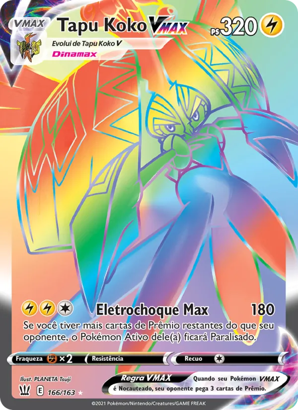 Tapu Koko VMAX Estilos de Batalha 166/163