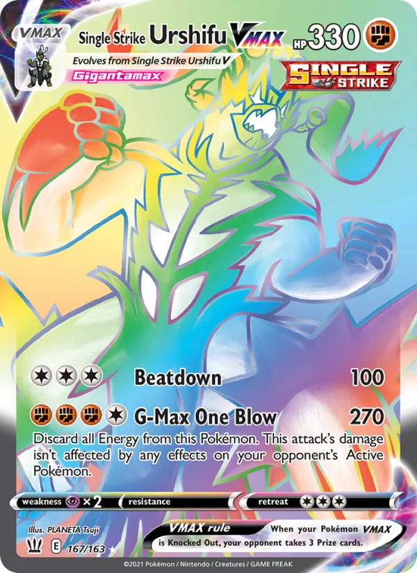 Single Strike Urshifu VMAX Battle Styles 167/163