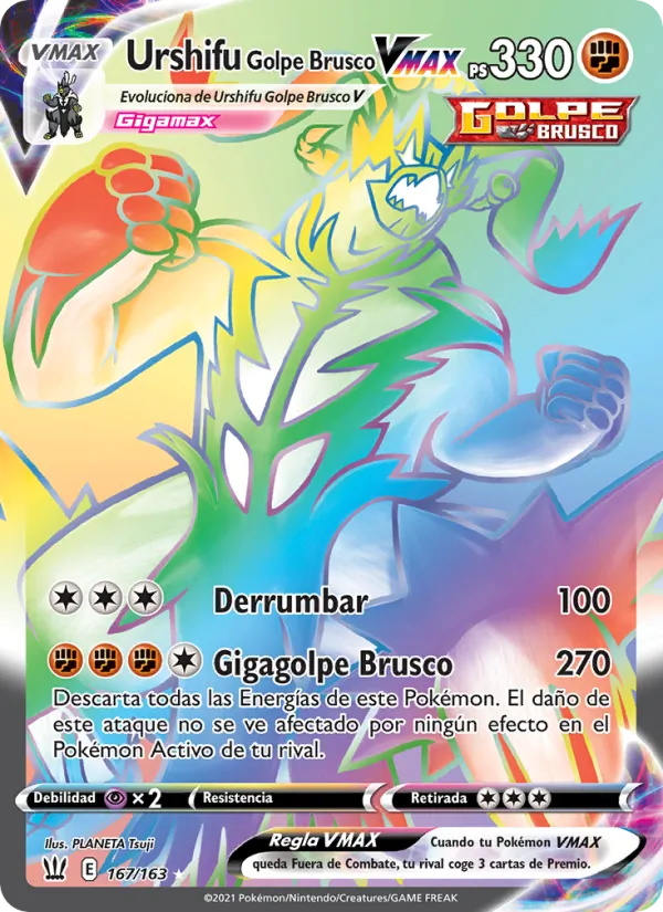 Urshifu Golpe Brusco VMAX Estilos de Combate 167/163
