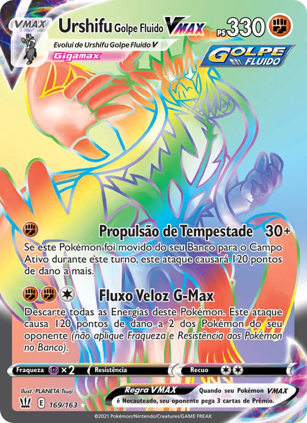 Urshifu Golpe Fluido VMAX Estilos de Batalha 169/163