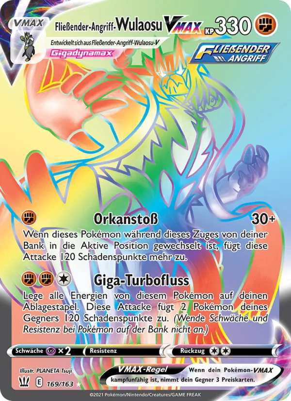 Fließender-Angriff-Wulaosu VMAX Kampfstile 169/163