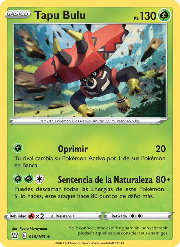 Tapu Bulu Estilos de Combate 16/163