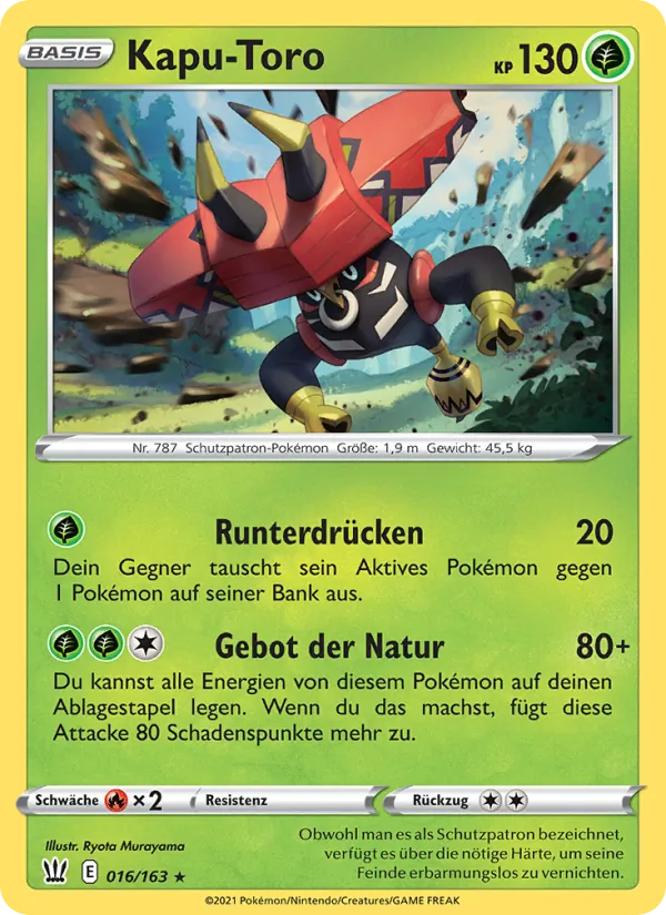 Kapu-Toro Kampfstile 16/163