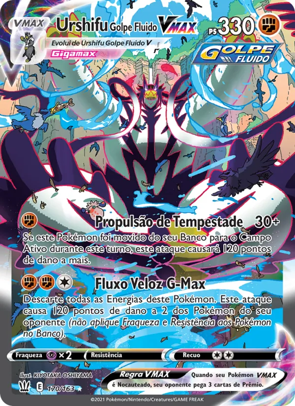 Urshifu Golpe Fluido VMAX Estilos de Batalha 170/163