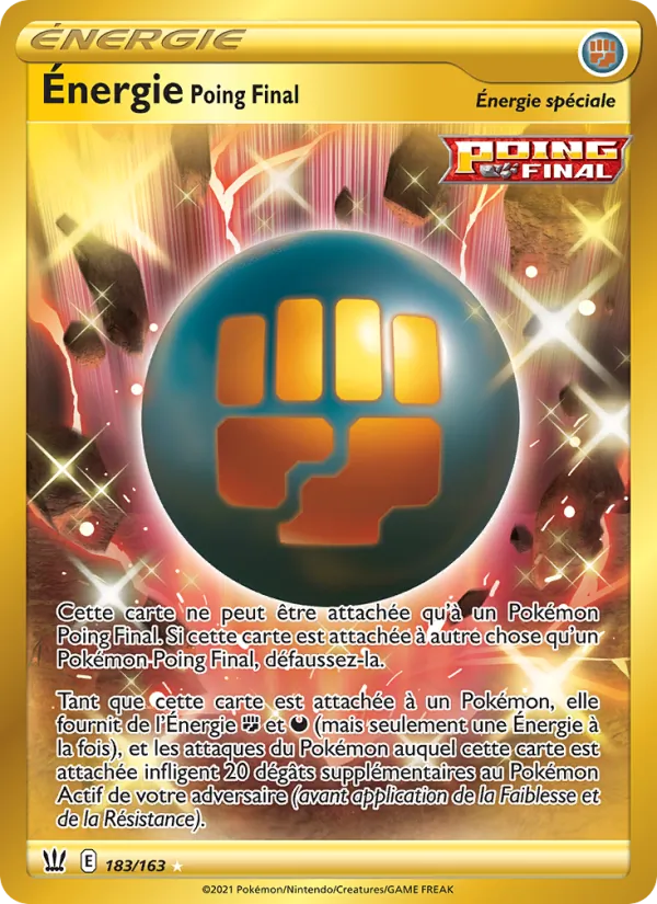 Énergie Poing Final Styles de combat 183/163