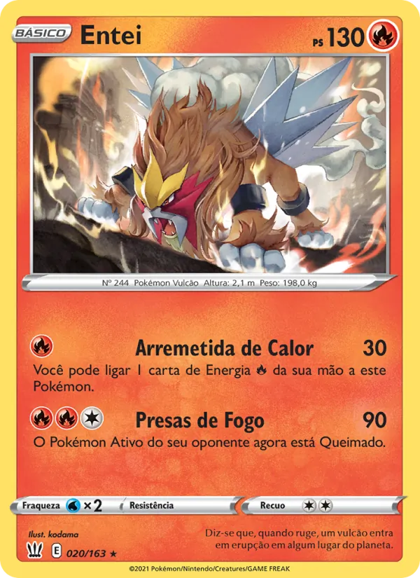 Entei Estilos de Batalha 20/163