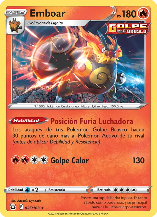 Emboar Estilos de Combate 25/163