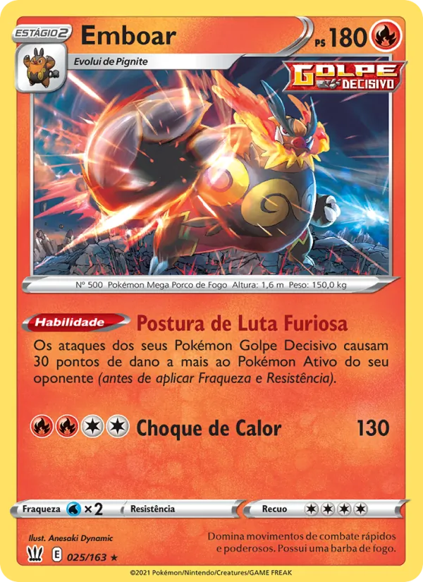 Emboar Estilos de Batalha 25/163