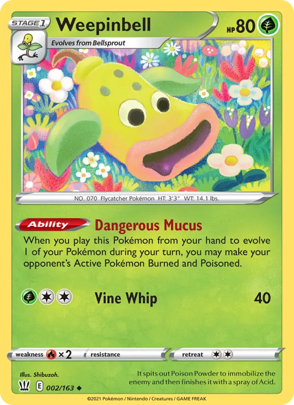 Weepinbell Battle Styles 2/163