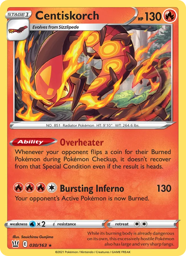 Centiskorch Battle Styles 30/163