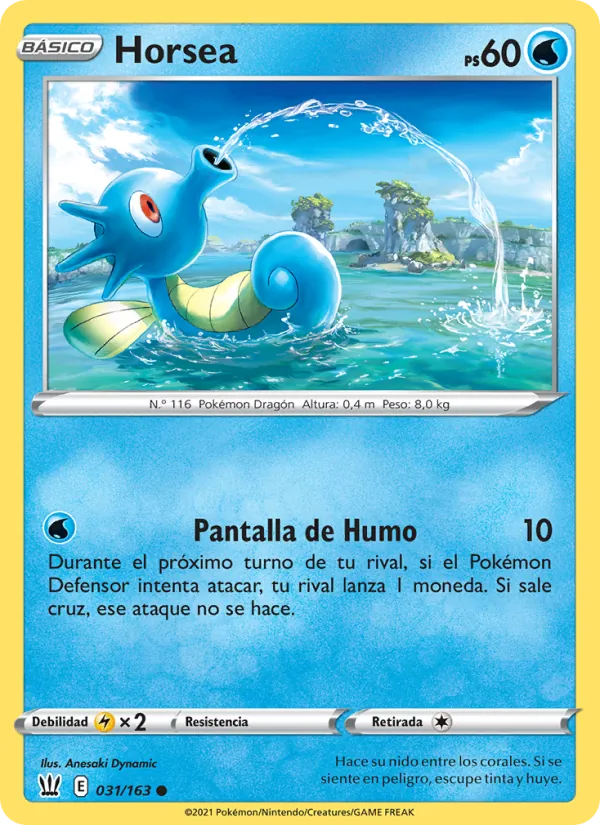 Horsea Estilos de Combate 31/163