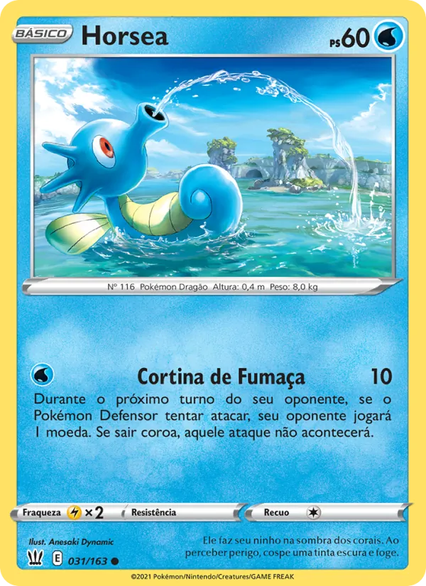 Horsea Estilos de Batalha 31/163