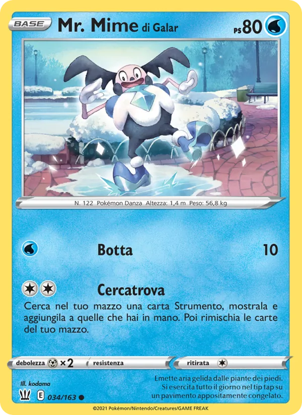 Mr. Mime di Galar Stili di Lotta 34/163