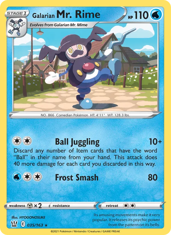 Galarian Mr. Rime Battle Styles 35/163