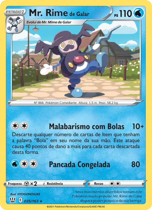 Mr. Rime de Galar Estilos de Batalha 35/163