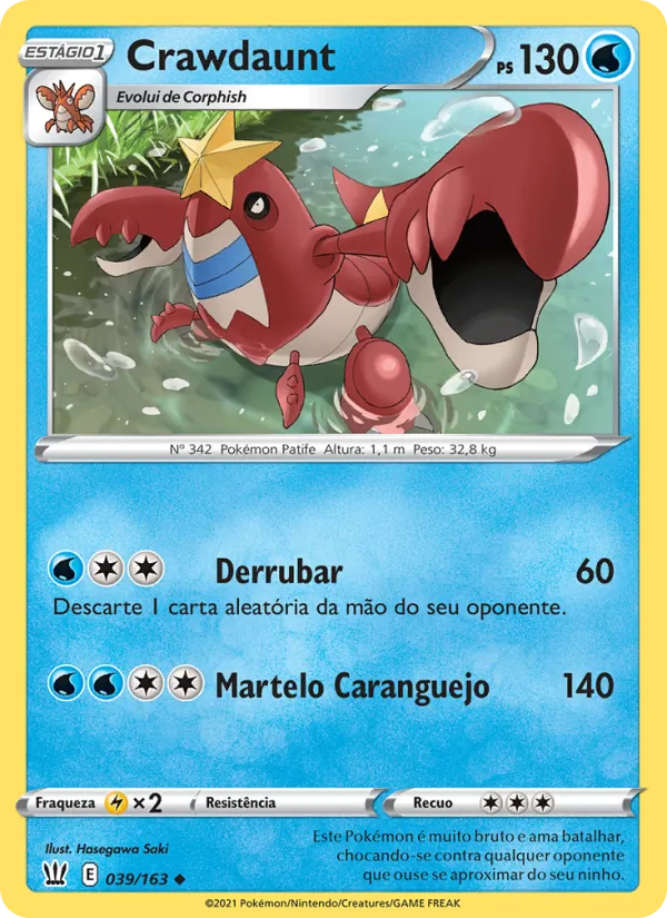 Crawdaunt Estilos de Batalha 39/163