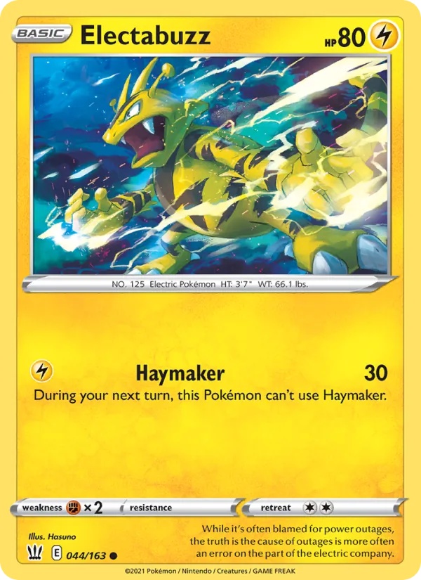 Electabuzz Battle Styles 44/163