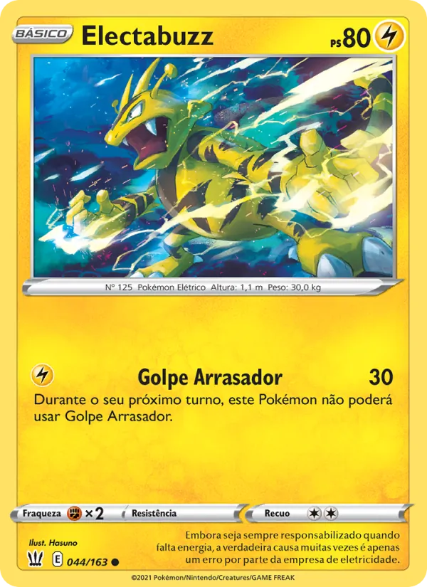 Electabuzz Estilos de Batalha 44/163
